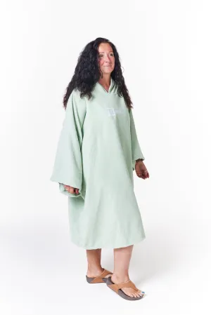 Premium Microfibre Oversized Changing Poncho / Robe - Sage Green