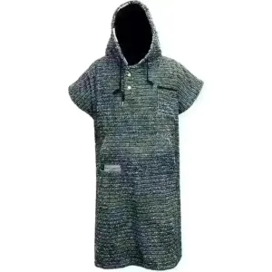 Premium Surf Poncho Changing Towel Robe Charcoal - Adult