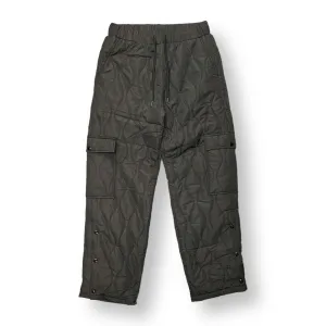 QUILTED PONCHO PANT - BLACK