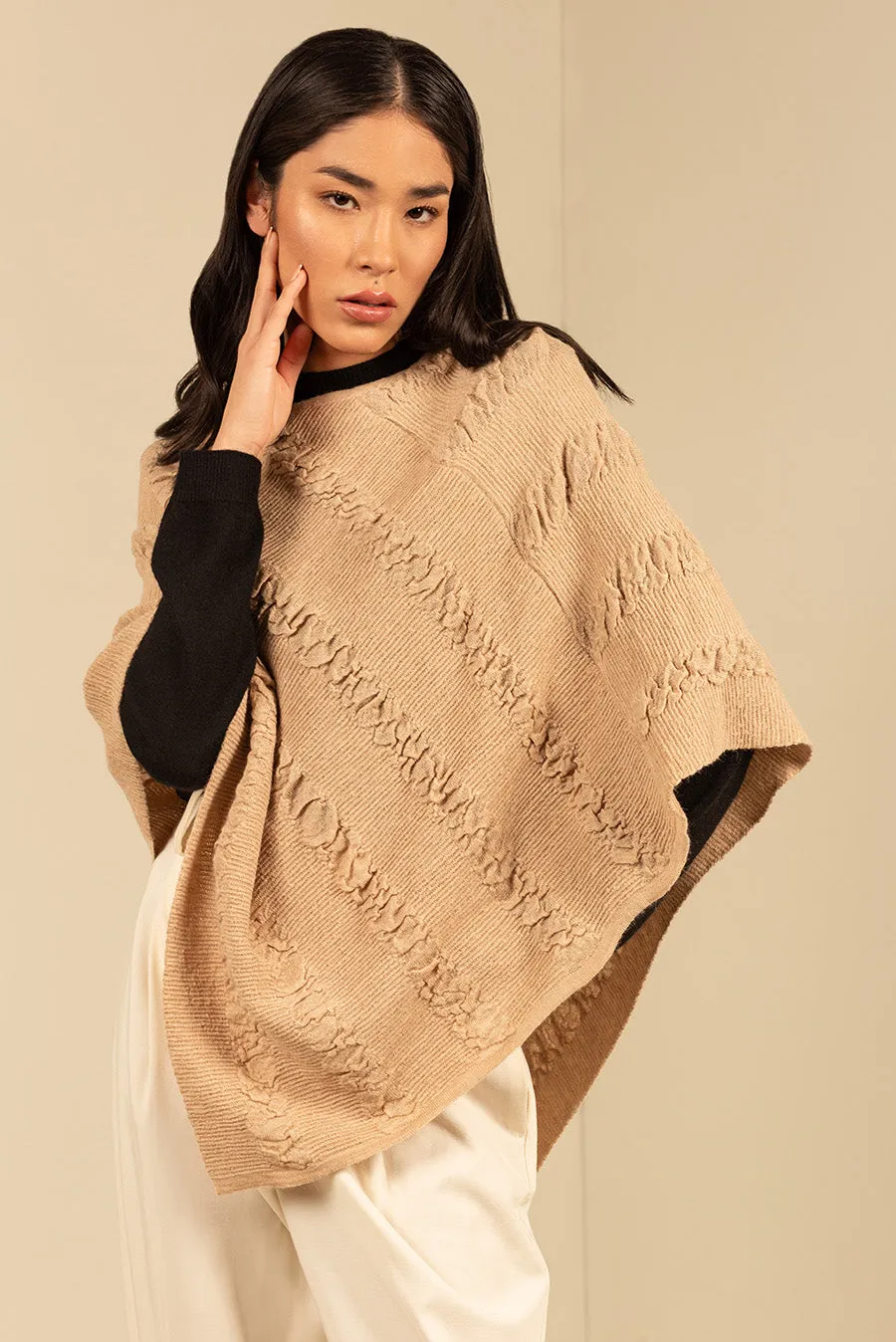 Rachel Poncho Baby Alpaca Color Nomad