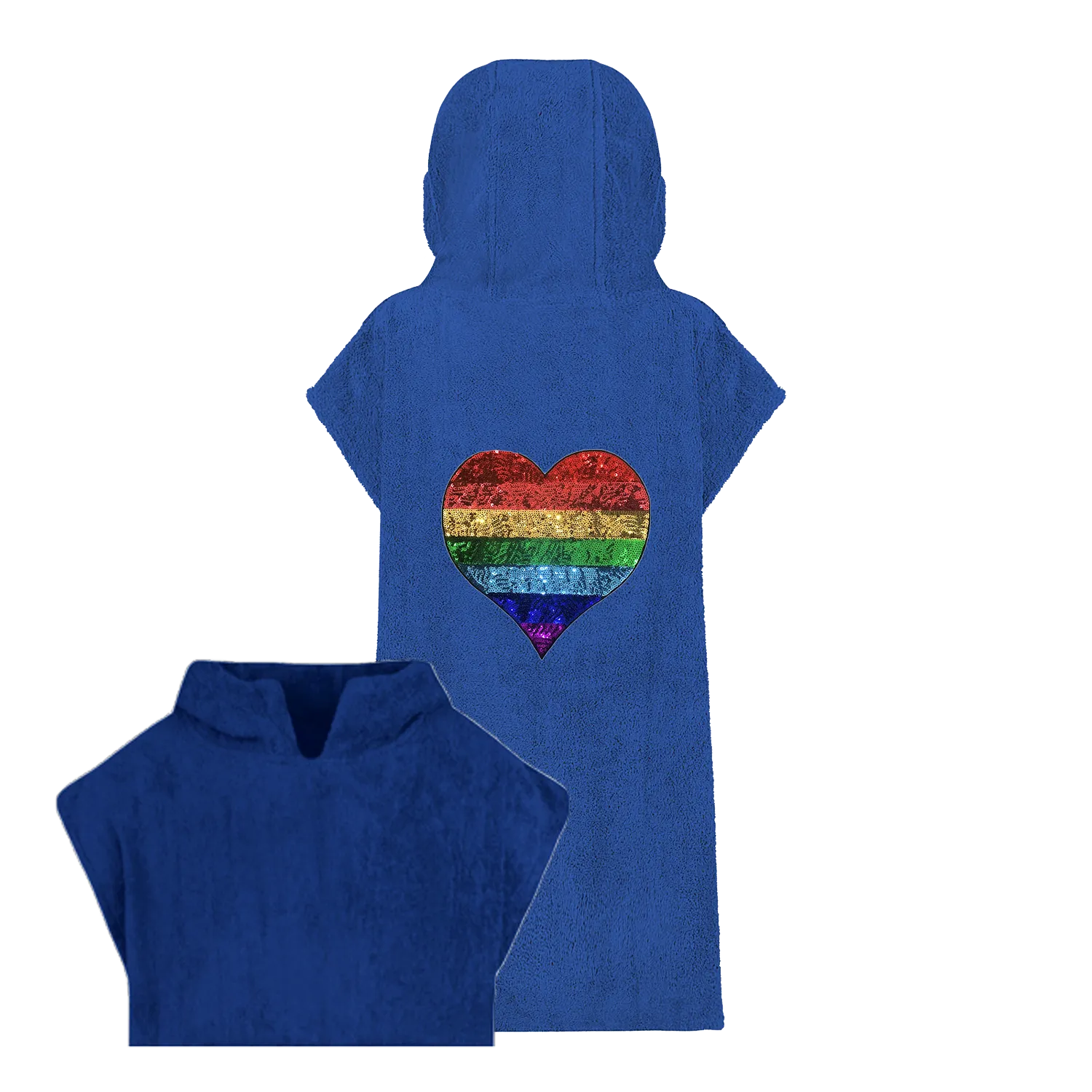 Rainbow Heart Beach Robe