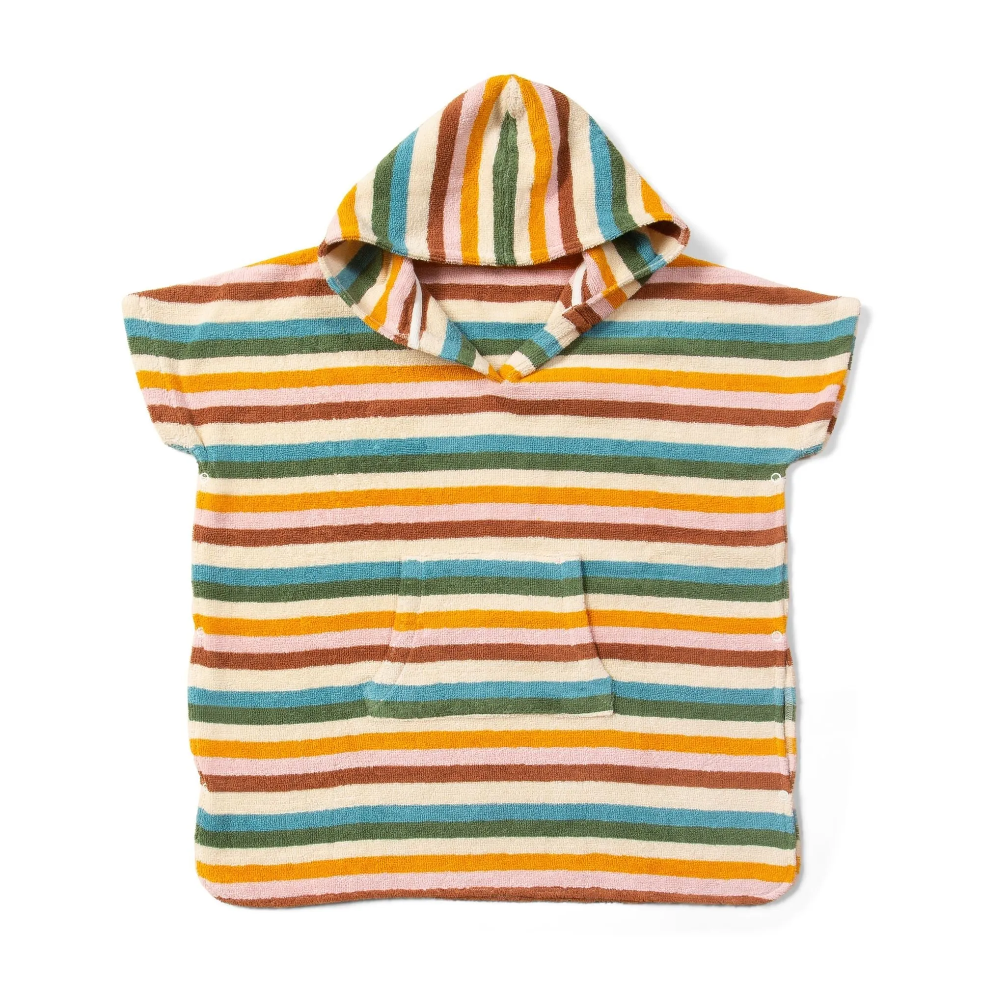 Rainbow Stripe Hooded Poncho Beach Towel - 2 Left Size 5-6 & 6-7 years