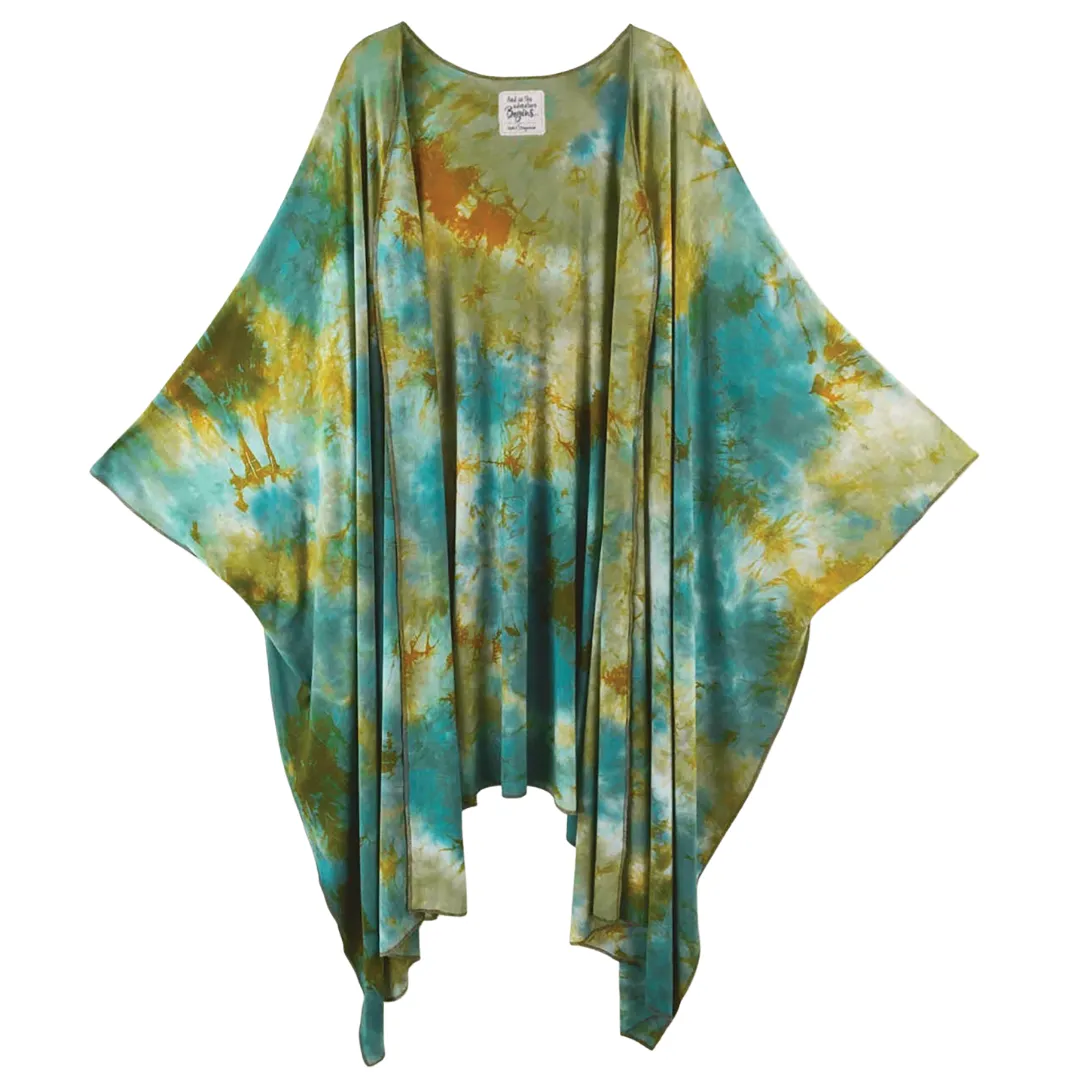 Raven Open Front Kimono Top - Saguaro