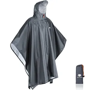 Reusable Lightweight  Waterproof Poncho - Hiking - Travel - Camping