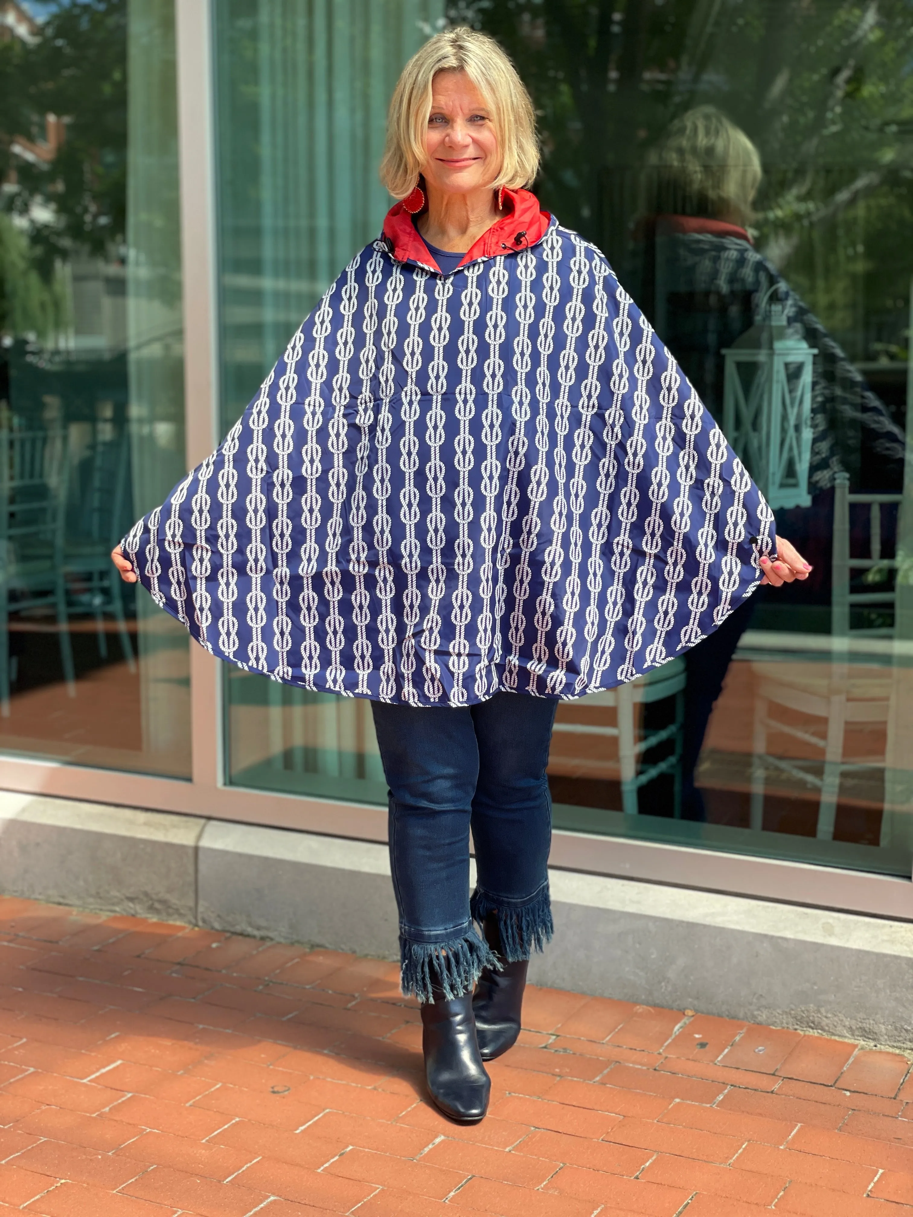 REVERSIBLE SAILOR KNOT PONCHO