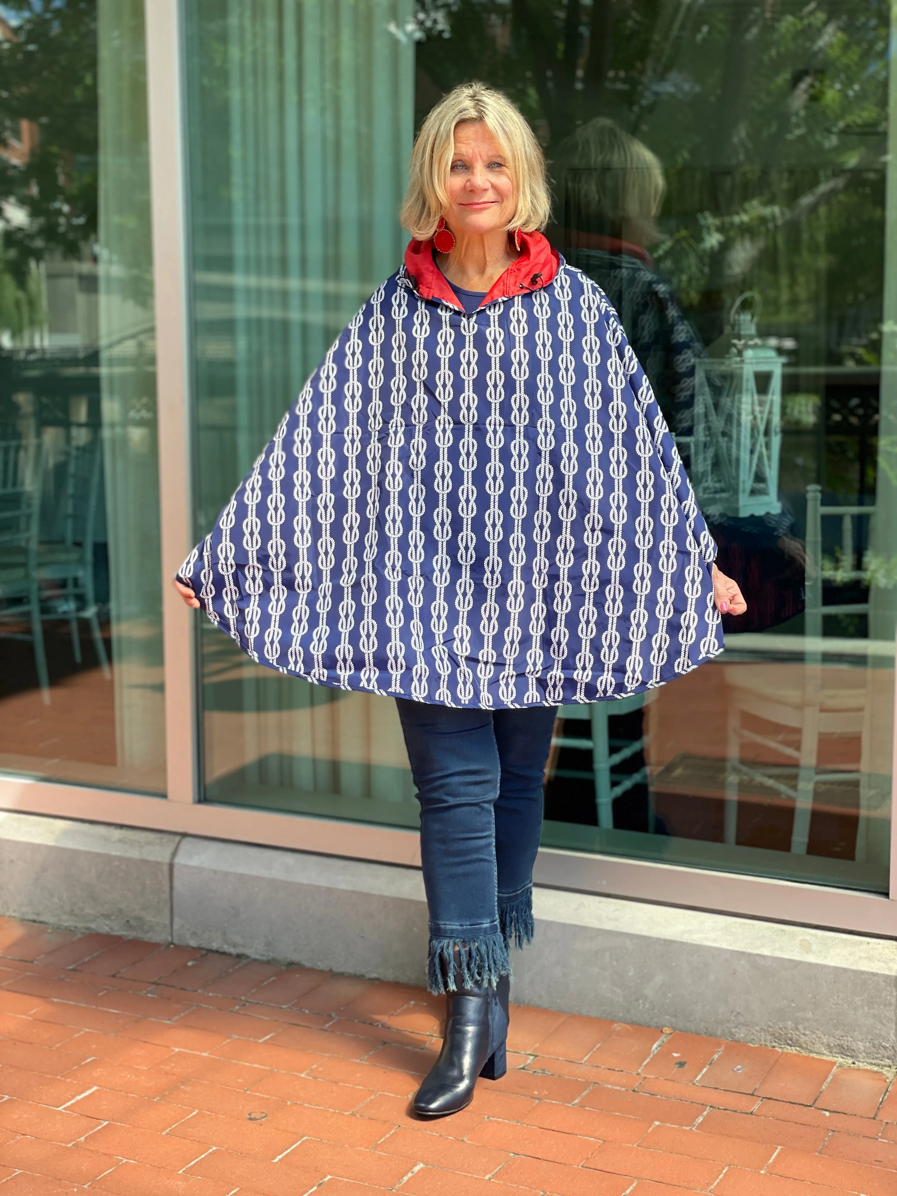 REVERSIBLE SAILOR KNOT PONCHO