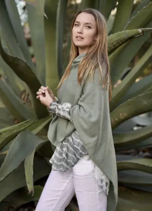 Sage Cashmere Poncho