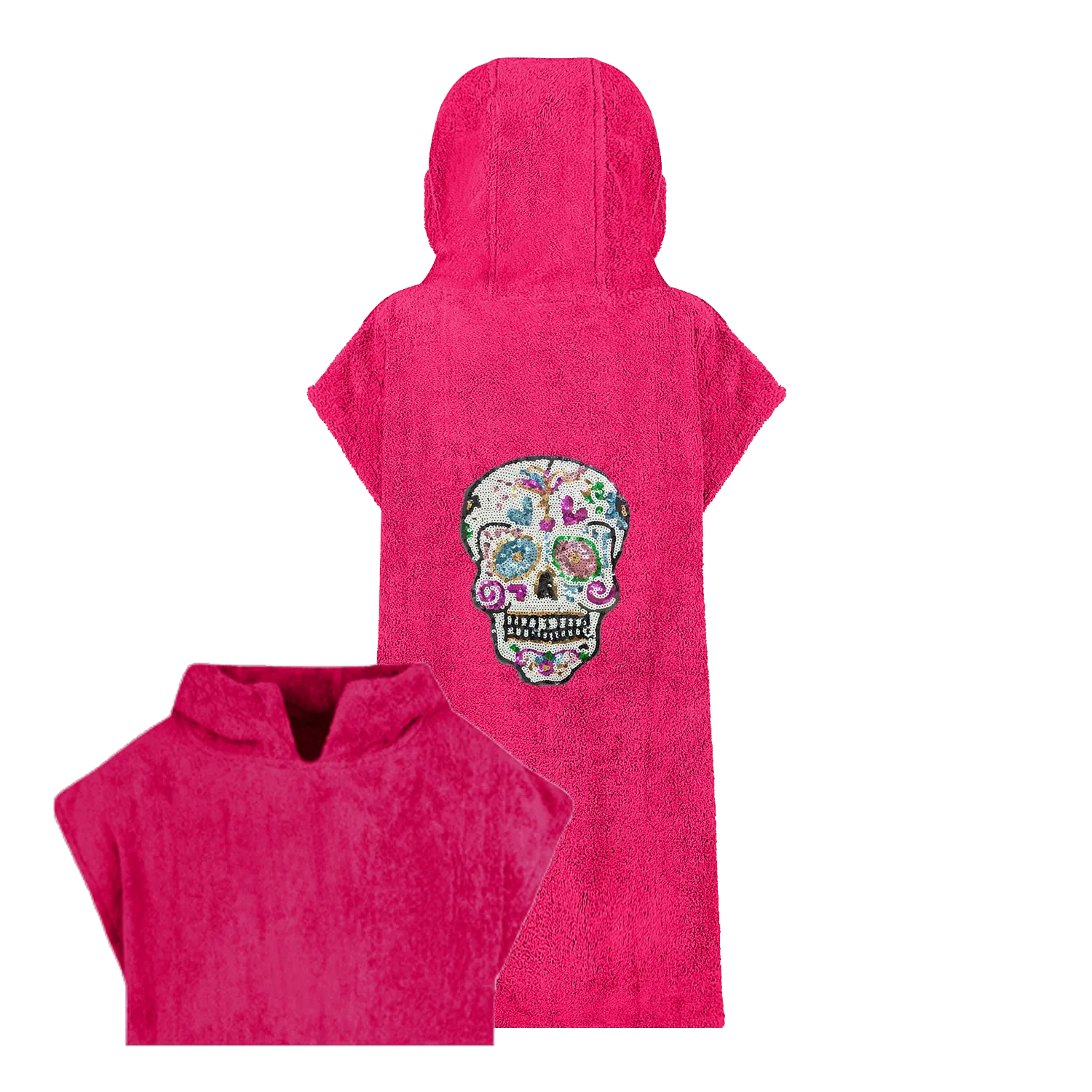 Sequin Candy Skull Beach Robe