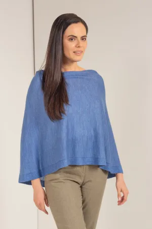 Sway Poncho Baby Alpaca Color Ocean