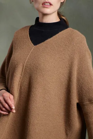 Tamara Poncho Baby Alpaca Color Camel