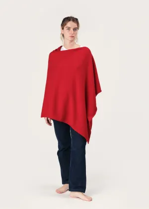 THE CLASSIC PONCHO | Cardinal