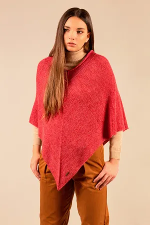 Ulala Poncho Baby Alpaca Color Amarena