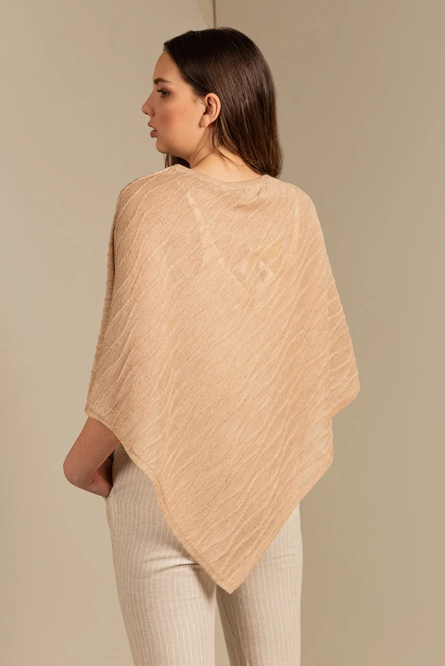 Ustinov Poncho Baby Alpaca Color Cornetto