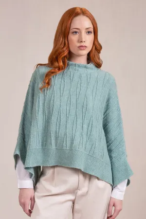 Valery Poncho Baby Alpaca Color Wasabi