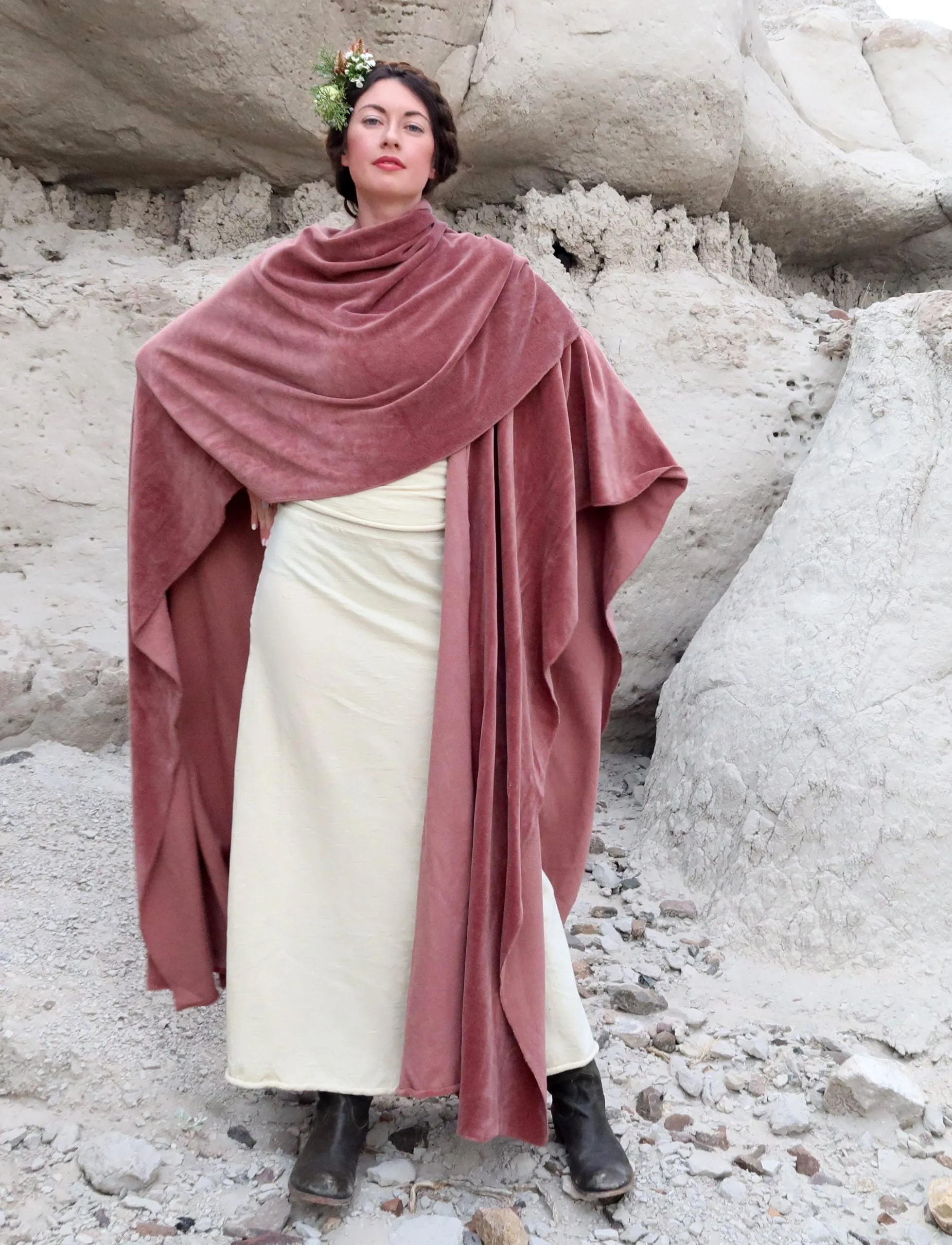 VELOUR 3 Yard Poncho Shawl