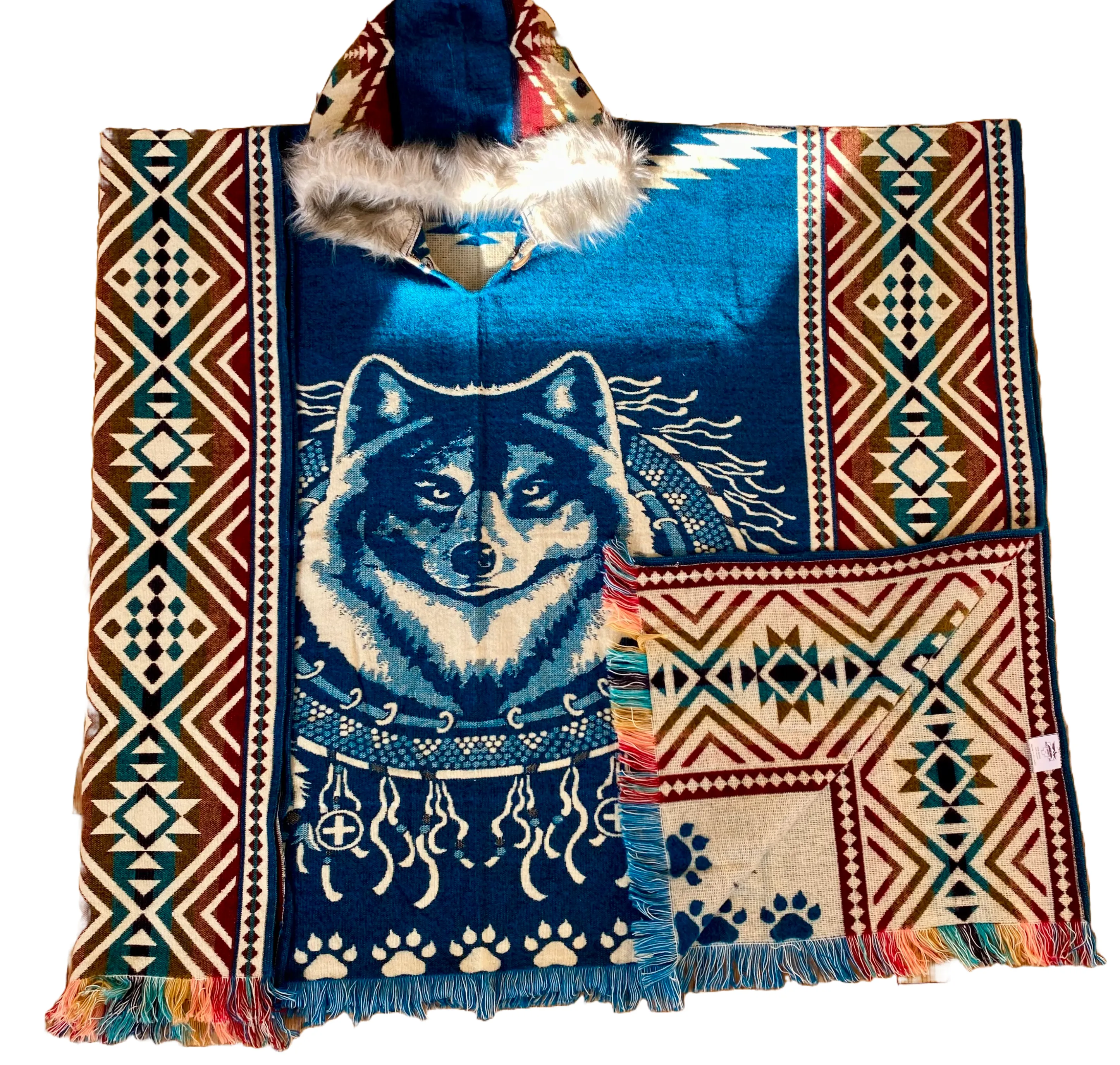 Wolf poncho