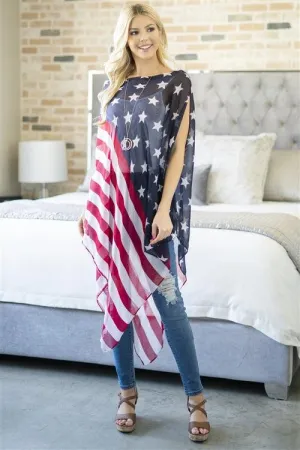 Women’s Flag Poncho