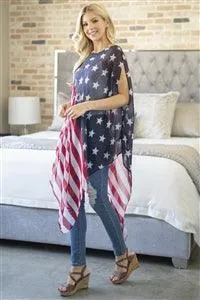 Women’s Flag Poncho