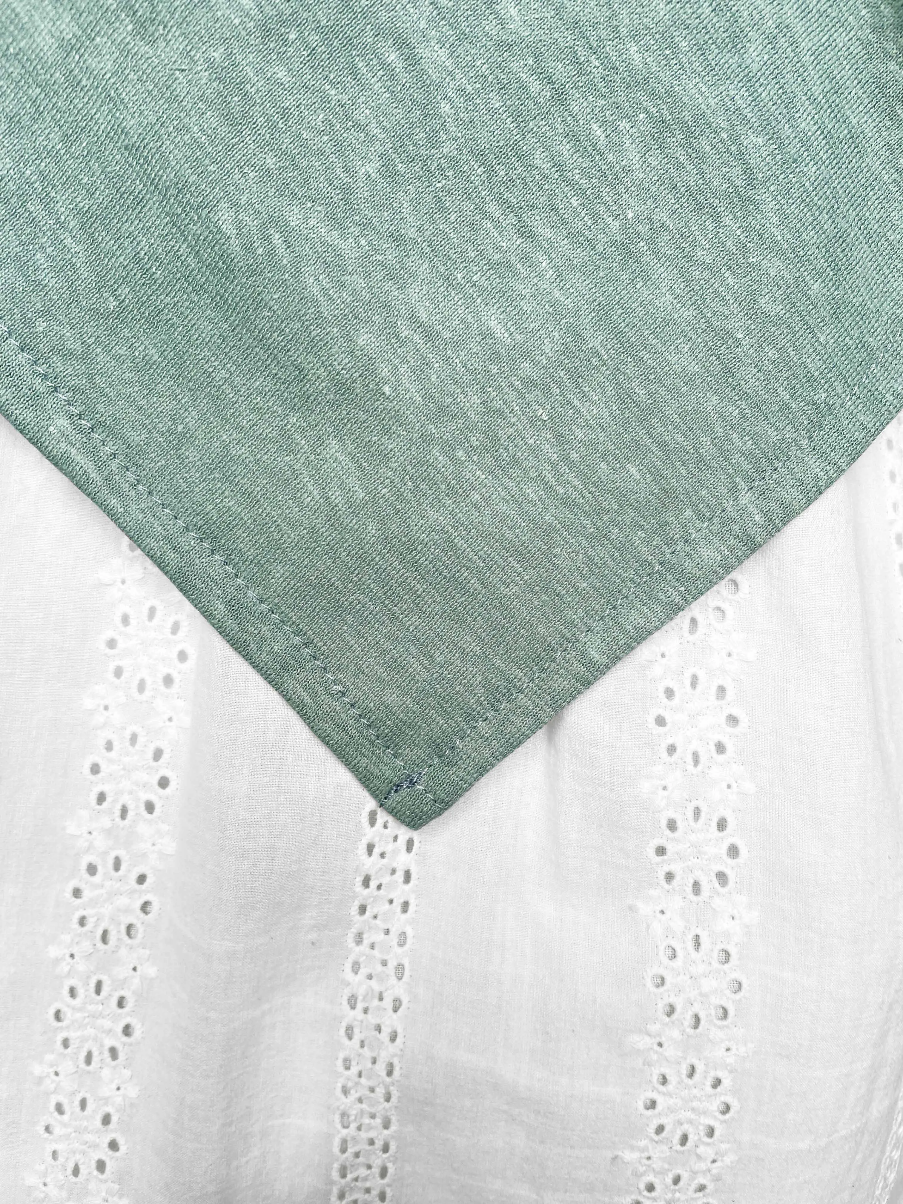 Women's Hemp / Organic Cotton Lightweight Poncho with Dandelion - Teal